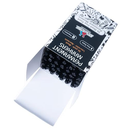 Fine Point Permanent Markers - 36 Pack, Black Pens - School Supplies | Create clear, permanent marks with durable fine point black markers for home, school, or office - style: 36 Black Fine Point