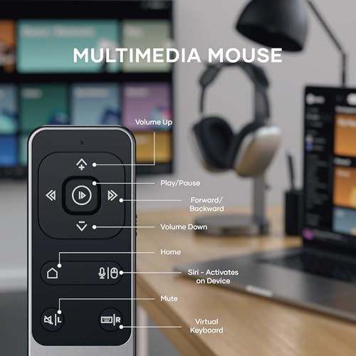 Satechi Bluetooth Remote Control, R2 Multimedia Remote Control in Presentation & Media Mode, for MacBook Air/Pro/Neo, iPad Air/Pro, Not Compatible with Windows 10/11