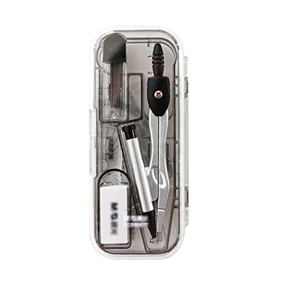 Drawing Compass Drafting Tools Metal Compass Set Set Mathematics Geometry Compass Triangle Ruler Drawing Tool Design Set Stationery Suitable for School and Office Students Math Ruler Kit