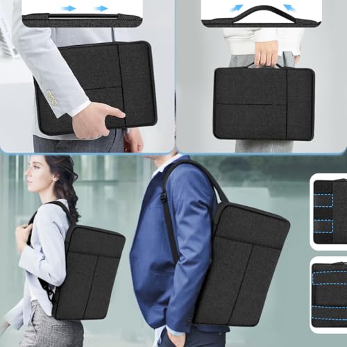 ZINZ Laptop Case 15.6-17 inch Slim Backpack with Straps & Small Bag Compatible with MacBook HP Dell Lenovo Asus Acer MSI