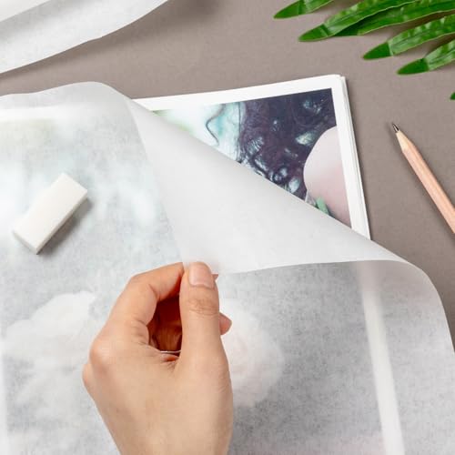 Tracing Paper Roll 36 in × 35 yd, White Translucent Paper for Sewing | 26gsm Tear-Resistant Paper, Smooth Smudge-Free Surface, Easy Pattern Transfer for Sewing, Drawing, Wrapping - size: 36in x 35yd