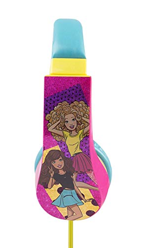 Sakar 30359-TRU Batman Kid Safe Over the Ear Headphone w/ Volume Limiter, Barbie Pink - style: Barbie