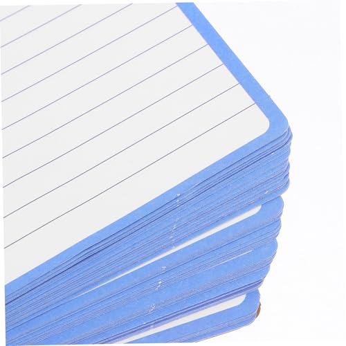 NUOBESTY 6pcs Flashcards Rings Index Cards Notecards for School Study Office Ring Binder Blank Flash Cards College Supplies