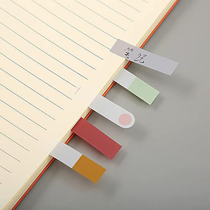 3PCS Loose-Leaf Convenient Index Stickers, Memo Stickers Writable Index Tabs, Sticky Note Marker, Writable and Repositionable File Flags Page Labels (Autumn Color Series)