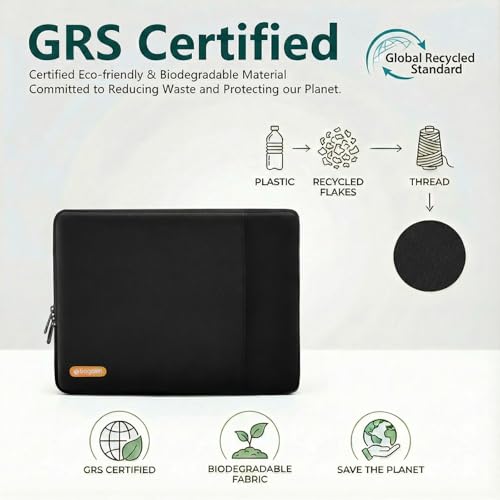 Bagasin 13.3-14 Inch Laptop Sleeve Case for MacBook Pro | Compatible with MacBook Pro M1-M5 2026 A3426 A3427 A3434 A3185 A3401 A3112, Fits HP Dell ASUS Lenovo 13.3-14 inch notebooks - color: Black, size: 13.3-14