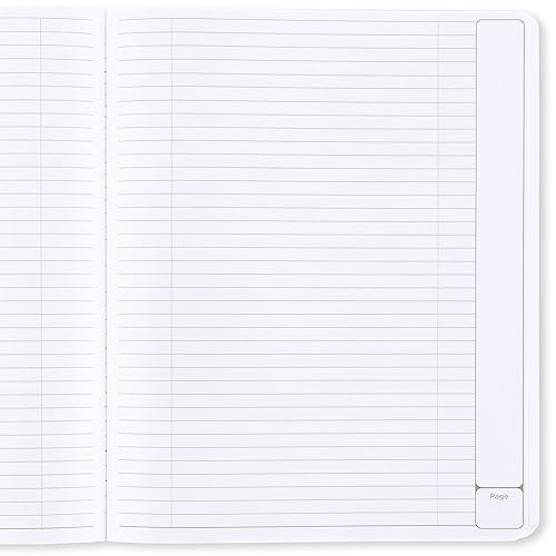 Five Star Interactive Notetaking Composition Books, 12 Pack, 1 Subject, College Ruled Paper, 11" x 8-1/2", 100 Sheets, Red, Yellow, Green, Blue, Purple, Black (38614) - size: 12 Pack
