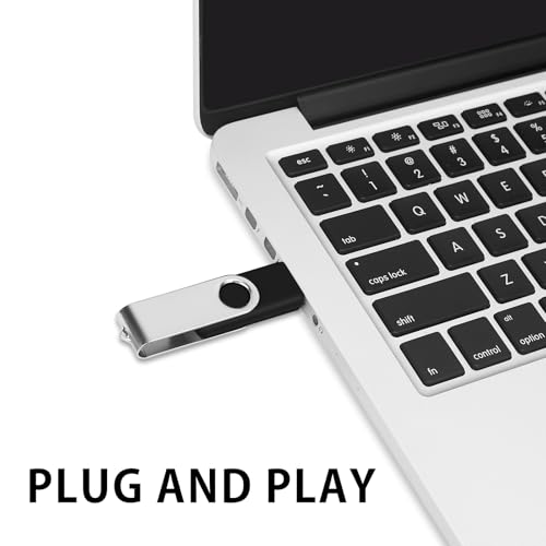 100-Pack of 1GB Bulk Flash Drive EASTBULL USB 2.0 Flash Drive Bulk (Black) | Metal Thumb Drives 1 G Bulk USB Drives Pack with 100 Lanyards for Data Storage - size: 1GB, style: 100Pack