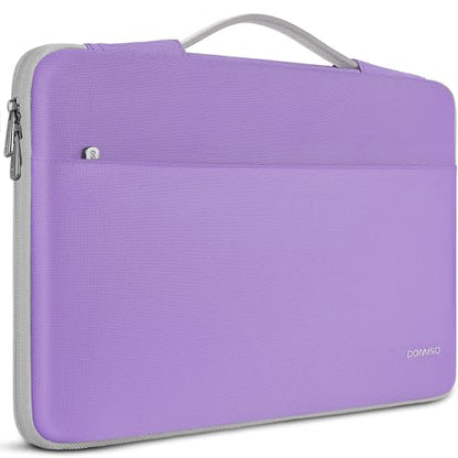 DOMISO 14 inch Laptop Case Sleeve Protective Cover Compatible with 15 inch MacBook Air M4 M3 M2,MacBook Pro,14-15 inch HP Dell ASUS Lenovo Chromebook,Waterproof Computer Cases Bag with Handle,Purple - color: Purple, size: 15" for Macbook Air