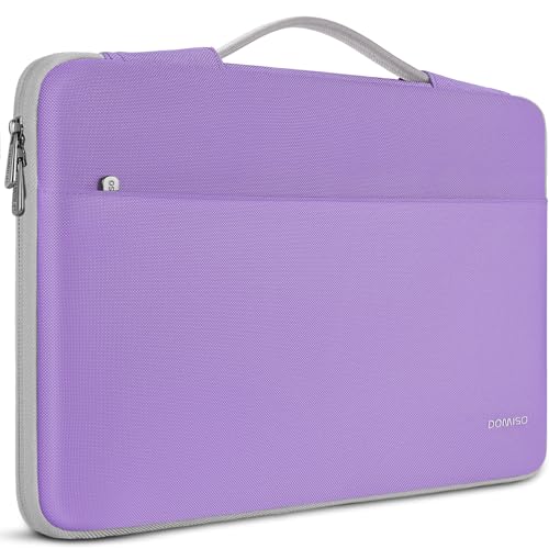 DOMISO Laptop Sleeve Case Protective Cover Compatible with Mac Book Air 13 M4 M3 M2,MacBook Pro M2 M1,iPad Air/Pro,13 inch Dell,Asus,Lenovo, HP, Waterproof Computer Cases Bag with Handle,Purple - color: Purple, size: 13" for MacBook Air/Pro