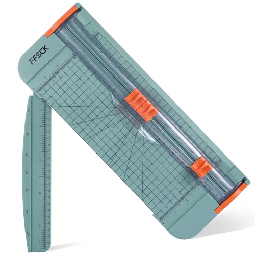 A4 Green Paper Cutter Slider 12 Inch Titanium Straight Paper Trimmer, Paper Cutter for Classroom Scrapbooking Cutter, Papercraft Supplies - color: Green