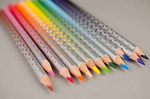 Kores - Kolores Magik, Erasable Colouring Pencils - Includes Rubber - Pencil Set, Colour Pencils - Coloured Pencils with Soft Lead, Triangular Shape, FSC Wood - Set of 12 in Assorted Colours
