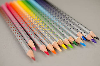Kores - Kolores Magik, Erasable Colouring Pencils - Includes Rubber - Pencil Set, Colour Pencils - Coloured Pencils with Soft Lead, Triangular Shape, FSC Wood - Set of 12 in Assorted Colours