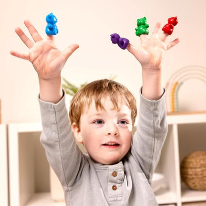 OOLY Cuddly Cubs Bear Finger Crayons for Toddlers - Set of 6 Bear Shaped Crayons, 6 Colors, Easy Grip, Non-Toxic, Ages 3+ - style: Cuddly Cubs