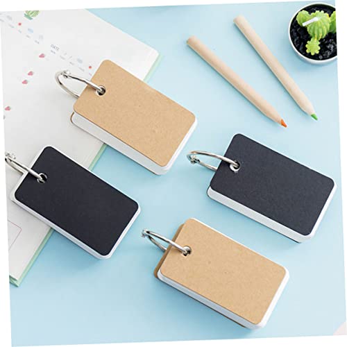 8pcs Portable Memory Cards for Travel Blank Flashcards Binder Ring Flash Cards Notecards for Daily Use - size: 7X4CM