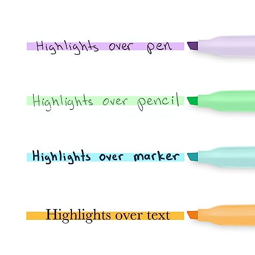 Sharpie® Accent Pocket Highlighters, Chisel Tip, Assorted Barrels, Assorted Mild Pastel Ink, Pack Of 6 Highlighters