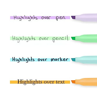 Sharpie® Accent Pocket Highlighters, Chisel Tip, Assorted Barrels, Assorted Mild Pastel Ink, Pack Of 6 Highlighters