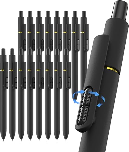 inkipen- 16 Pack Pens, Gel pens Black Ink, Fine Point(0.5mm),Quick-Drying Smooth Writing,School and Office Supplies （black） - color: black-16PCS