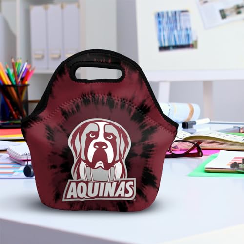 Campus Lab Aquinas College Tie-Dye Soft Neoprene Lunch Bag, Lightweight - color: Aquinas College Saints