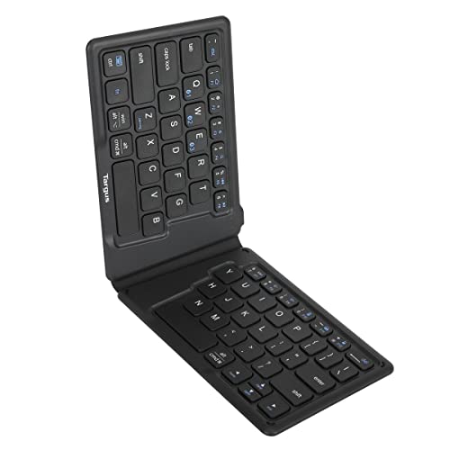 Targus Ergonomic Foldable Bluetooth Antimicrobial Keyboard, Black (AKF003US) - color: Black