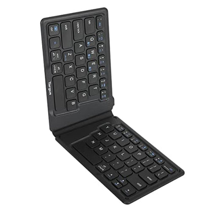 Targus Ergonomic Foldable Bluetooth Antimicrobial Keyboard, Black (AKF003US) - color: Black