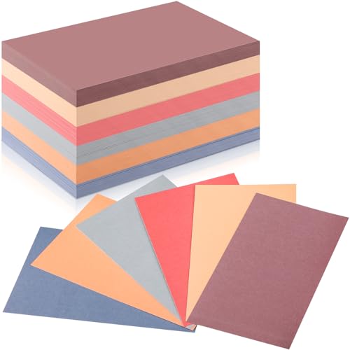 Fainne 300 Pcs Blank Index Cards 180 GSM Thick Card Stock Assorted Color Neon Blank Flash Cards Colorful Study Notecards for Organizing(3 x 5 Inch,Warm Color) - color: Warm Color, size: 3 x 5 Inch