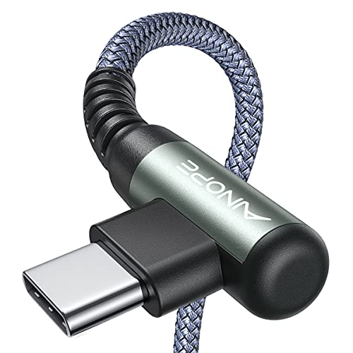 AINOPE 2-Pack USB to USB C Cable 3.1A Fast Charge, [3.3FT+10FT] Right Angle Type C Charging Cable, Durable Nylon Braided USB C Cable Fast Charge Compatible Galaxy S10 S9 S8 Plus S21, LG V30,V20,G6 - color: Grey, size: 3.3FT+10FT