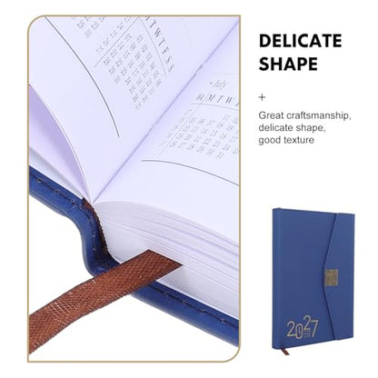 SEWACC A5 Daily Schedule Notebook 2027 with Tri Fold Construction, Ink Bleed Resistant Portable Planner for Students and Professionals, for Academic Daily Agenda and Personal Productivity