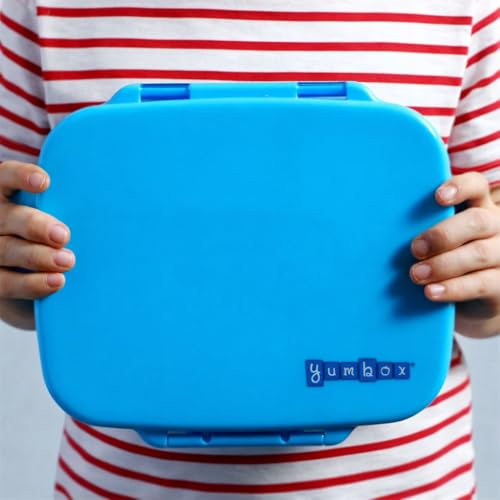 Yumbox Go Leakproof Bento Lunch Box, 5 Compartments, Miami Blue | Deep Portioned Tray | Removable Silicone Gasket | Lightweight Construction | Fits Most Lunch Bags | Easy-Clean Design - color: Miami Blue