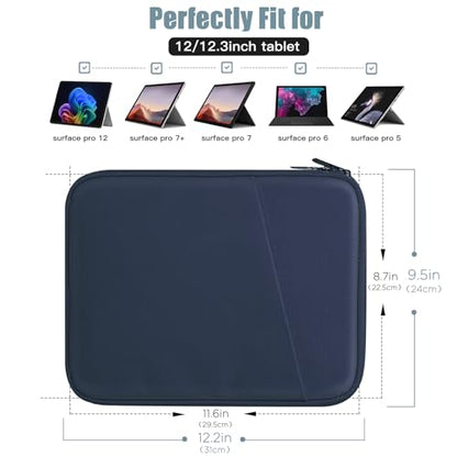 TiMOVO 9-11" Tablet Sleeve Bag for iPad 11-inch A16 2025, iPad 10.9"/10.2"| Air 11 Inch/5th/4th Gen. 10.9", Galaxy Tab A9+/A11Plus 11", Protective Bag with Pocket, Indigo - color: A-Indigo, size: 9-11 Inch
