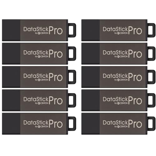 8GB DataStick Pro by Centon, 10 Pack, USB 2.0 Flash Drive Memory Stick for Storage and Backup - style: Pack of 10