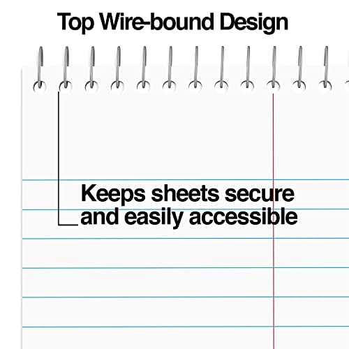 STAPLES Steno Pads, 6” x 9”, Gregg Ruled, White, 80 Sheets/Pad, 24/Carton - size: 24 Pack, style: White Paper