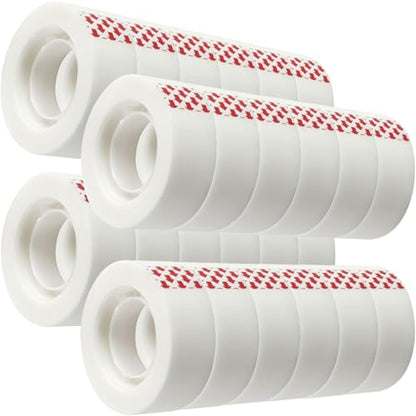 24 Rolls Invisible Tape Refill, Matte-Finish Translucent Tape Refills for Dispenser, 3/4 x 1000 Inches, Engineered for Repairing Correction and Labeling - size: 24 Rolls