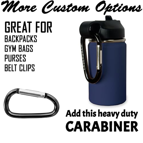 LaserGram Personalized Water Bottle, Grad Cap Class of 2023, 2024, 2025, 2026, 2027, Stainless Steel Double Wall Vacuum Insulated with Flip Top Straw, Custom Engraved Gift (12oz / 335ml Navy Blue) - color: Navy Blue, size: 12 Ounces
