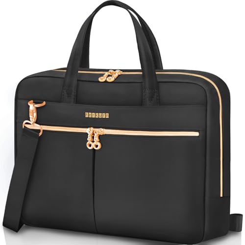 Ferkurn 17 17.3 Inch Laptop Bag Case Women Men Compatible with HP OmniBook Envy Omen Pavilion/LG Gram/Dell Inspiron Precision/Yoga ThinkPad, Carrying Briefcase Messenger Computer Bag 18 inch, Black - color: Black, size: 17-17.3 inch