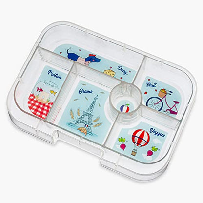 Yumbox Original Leakproof Bento Box, 6 Compartments, Power Pink | Built-In Dip Well | Easy-Open Single Latch | Removable Tritan Tray | Fits Most Lunch Bags | Dishwasher-Safe Tray - color: Power Pink Paris