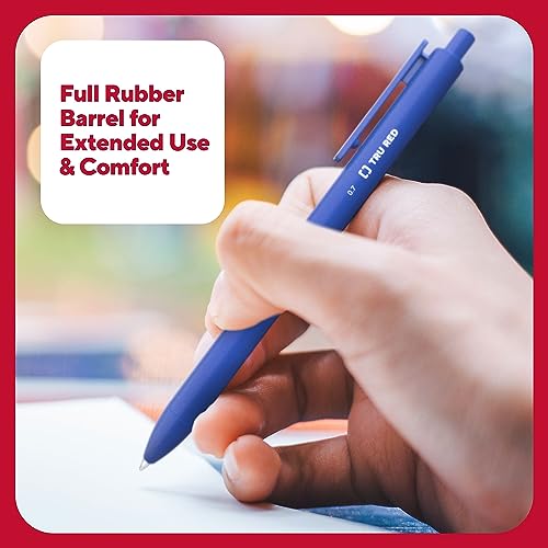 TRU RED Retractable Gel Pens, Medium Point 0.7mm, Blue Ink, 5 Pack – Quick‑Dry Pens for Smooth, Smear‑Free Writing - color: Blue, size: 5 Pack, style: Medium Point
