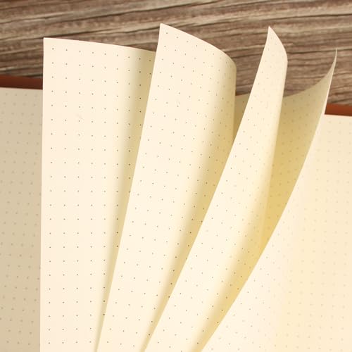 A5 6 Hole Cornell Refill Paper College Ruled 160 Sheets 320 Pages | Thick horizontal lined paper, no ink bleed through, designed for Cornell note taking system - style: Dotted Paper
