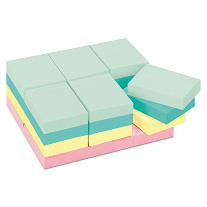 Post-it Notes, 1.38 x 1.88 in, Beachside Café Collection, 24 Pads | School Supplies and Office Products