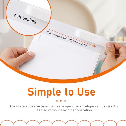 Guakicae 100 packs White Blank Cards and Envelopes 5 x 7 Heavyweight Folded Cardstock and Printable A7 Envelopes Self Seal for Wedding Invitations, Greeting Cards, Mailing, Party - color: White, size: 5x7-100pcs