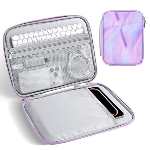 MoKo 9-11 Inch Padded Tablet Sleeve Protective Carrying Case for 11" iPad Air M4 2026, iPad A16/Pro 11 M5, i-Pad 10./Air 5/4th 10.9, iPad9/8. 10.2, Tab S8/S9 11, Tablet Bag with Handle, Fantasy Purple - color: Fantasy Purple, size: 9-11 Inch