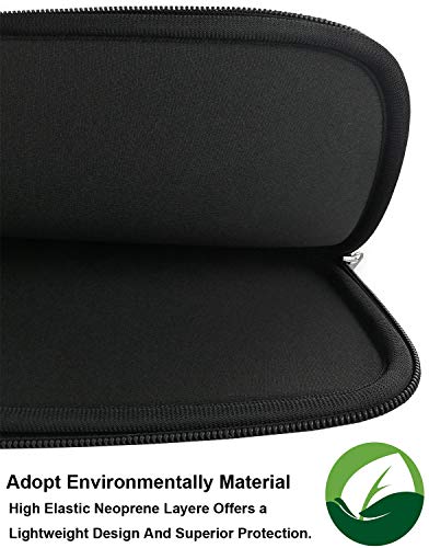 17 inch Laptop Sleeve Case, 17-17.3 Inch Resistant Neoprene Laptop Sleeve/Notebook Computer Pocket Case/Tablet Briefcase Carrying Bag Compatible Asus/Dell/Fujitsu/HP/Sony/Acer - (Black) - color: Black, size: 17.3 inch