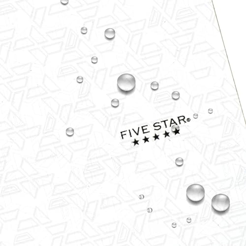 Five Star 2-Pocket Folder, Plastic Folder with Stay-Put Tabs, Fits 3-Ring Binder, Holds 8-1/2" x 11" Paper, White (333420I-ECM) - color: White