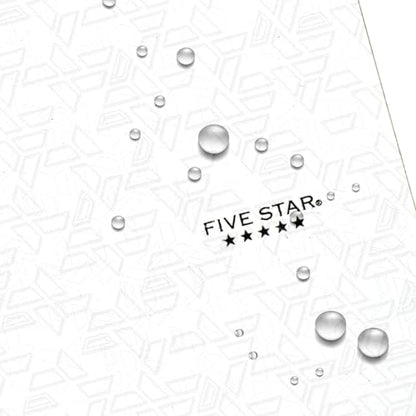 Five Star 2-Pocket Folder, Plastic Folder with Stay-Put Tabs, Fits 3-Ring Binder, Holds 8-1/2" x 11" Paper, White (333420I-ECM) - color: White