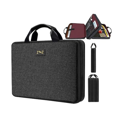 ZINZ Slim Expandable Laptop Case 15.6 Inch Sleeve Upgraded Protective Durable Recycled Carrying Case Compatible with MacBook 15" & 16" and Most 15" 15.6" 16" Notebook,B01K01 - color: B01k01, size: 15.6"