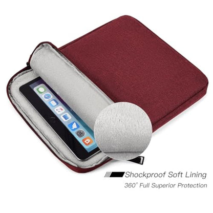 Tablet Sleeve Bag for 2025 11 inch iPad A16, 11 inch iPad Air M3 M4/ 10.9 inch iPad 10th/ Pro 11 M4, Galaxy Tab A8 10.5" Case Pouch, Fit Apple Smart Keyboard, Wine Red - color: Wine Red, size: 9-11 Inch