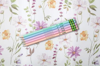 Ticonderoga Wooden Pencils, Pre-Sharpened, 2 HB Soft, Pastel Colors, 18 Count - style: 18 Count Pastel
