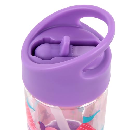Stephen Joseph, Kids Flip Top Water Bottle, 10 oz Tritan BPA Free, Water Bottle for Girls & Boys, Back to School Flip Top Bottle, Princess - color: PRINCESS/CASTLE