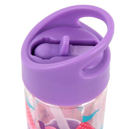 Stephen Joseph, Kids Flip Top Water Bottle, 10 oz Tritan BPA Free, Water Bottle for Girls & Boys, Back to School Flip Top Bottle, Princess - color: PRINCESS/CASTLE