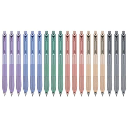 Linbsunne Gel Pens Black Ink Pens for Office 0.5mm Fine Point Pens Smooth Writing Retractable Work Pen (18-count) - color: 18-count