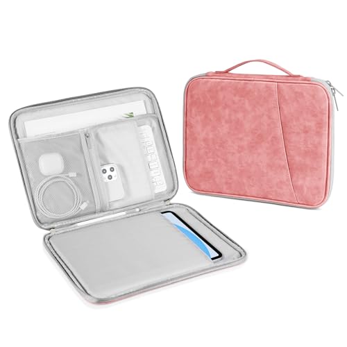 DTTO 9-11 Inch Tablet Sleeve Bag for iPad A16, iPad Air 11-inch M3 M2 / Air 5/4th Gen 10.9", iPad Pro 11 M4, iPad 10/9/8/7th Gen, Galaxy Tab A9+, Waterproof Travel Bag, Pink - color: Pink, size: 9-11 Inch